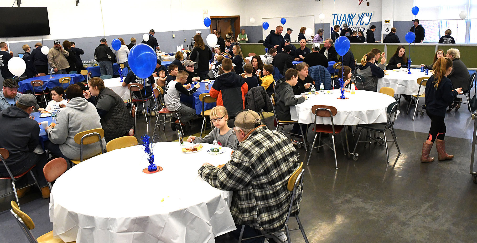 Moravia basketball celebration
